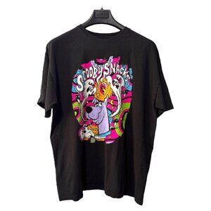 Scooby-Doo Psychedelic Scooby Snacks Spooky Scary Ghosts‎ Black XL Graphic Shirt